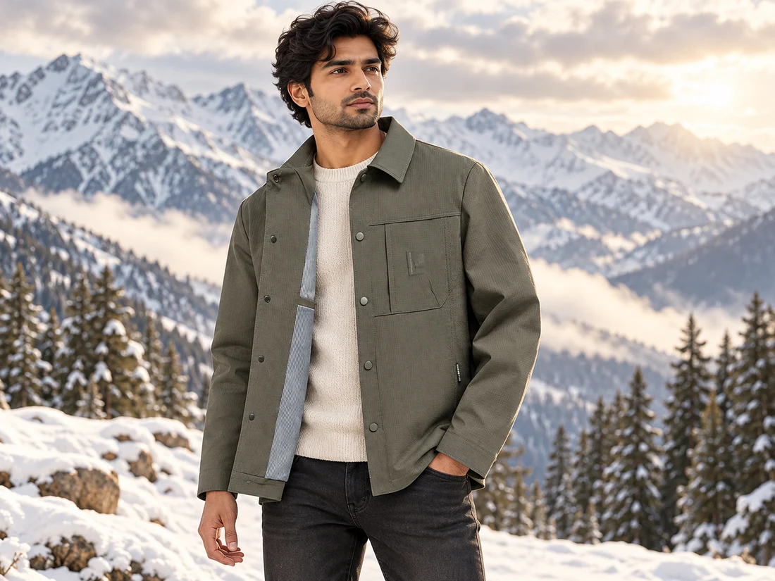 Black Utility Overshirt Jacket — photo 1