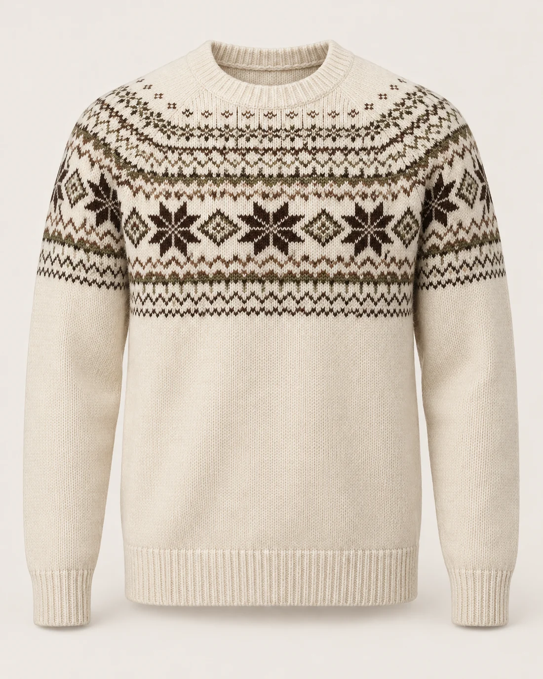 Winter Fair Isle Crewneck Sweater