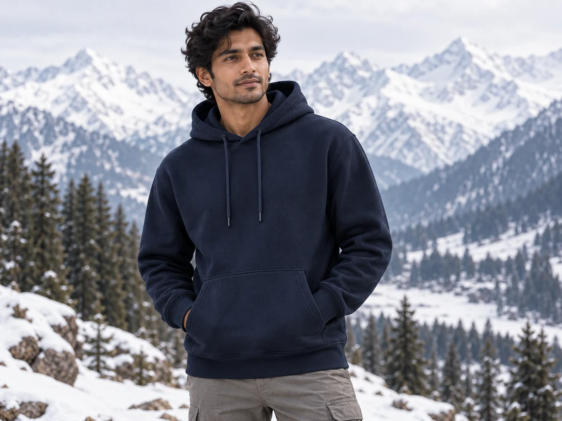 Navy Classic Pullover Hoodie — photo 1