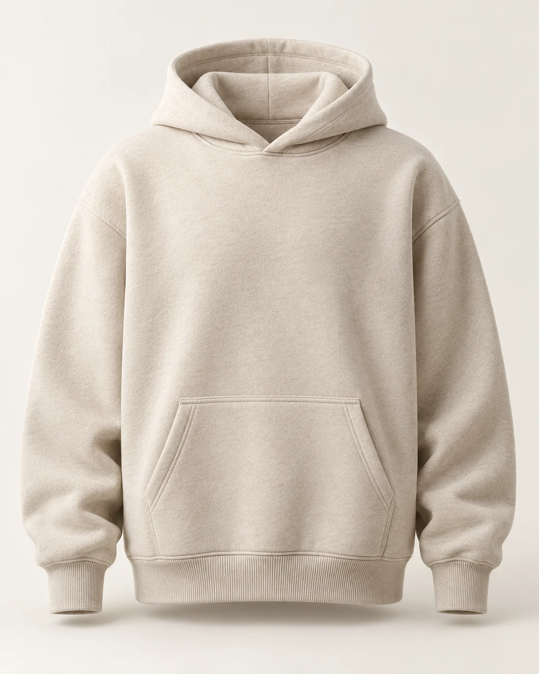 Oatmeal Relaxed Fleece Hoodie