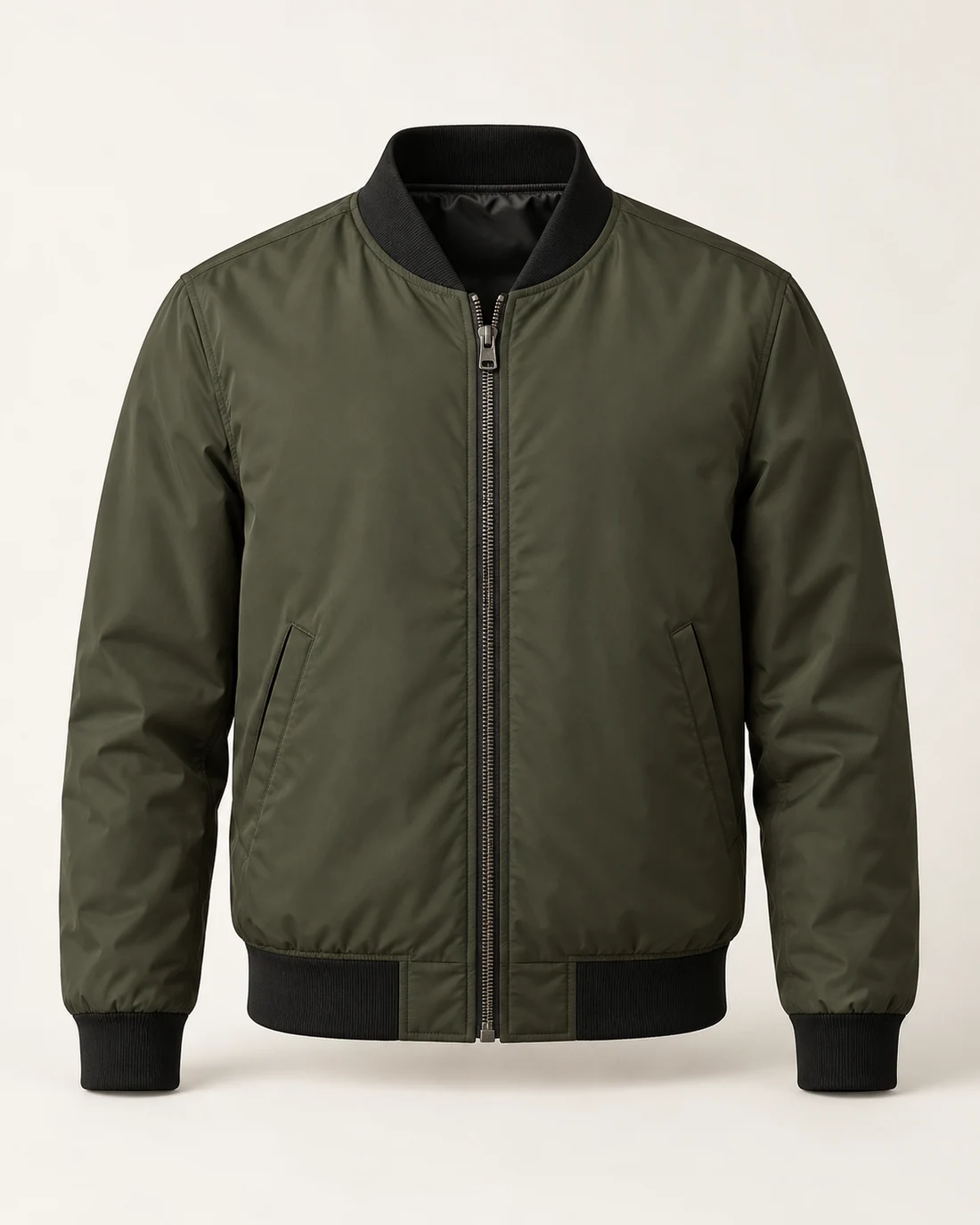 Olive Essential Bomber Jacket
